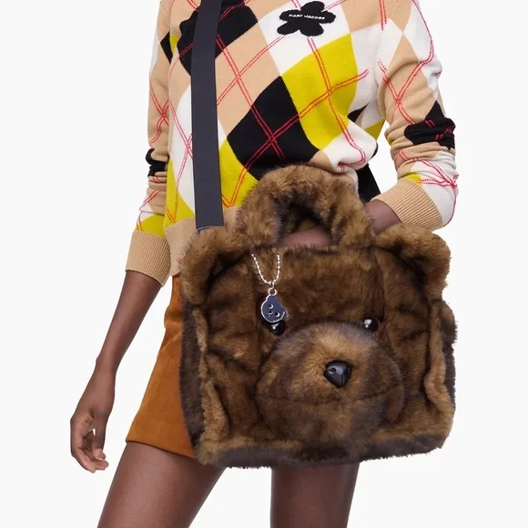 Marc Jacobs Brown Teddy Bear Tote - Picture 2 of 12
